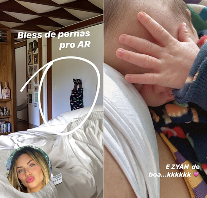 Giovanna Ewbank mostra brincadeira dos filhos e diz: <i>Ainda me perguntam por que ando sumida</i>