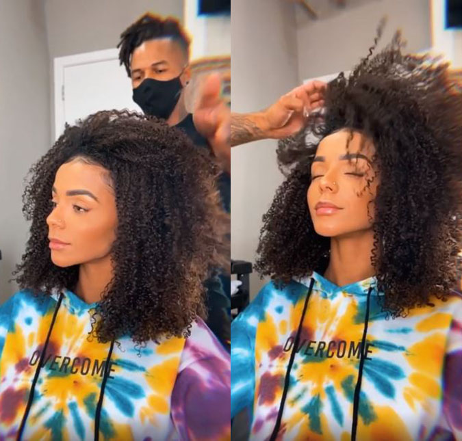 Esposa de Ludmilla fala sobre cuidados com o cabelo e admite que fez harmonização facial: <i>Foi super tranquilo</i>