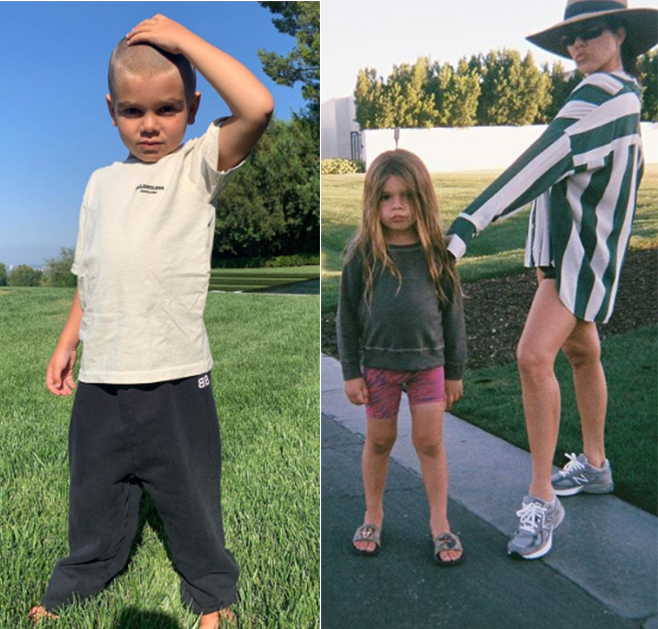 Filho de Kourtney Kardashian raspa o cabelo e <i>socialite</i> dispara: <i>Eu não estou bem</i>