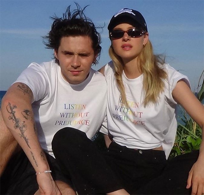 Internautas suspeitam que namorada de Brooklyn Beckham esteja grávida após <I>post</I> misterioso; entenda!