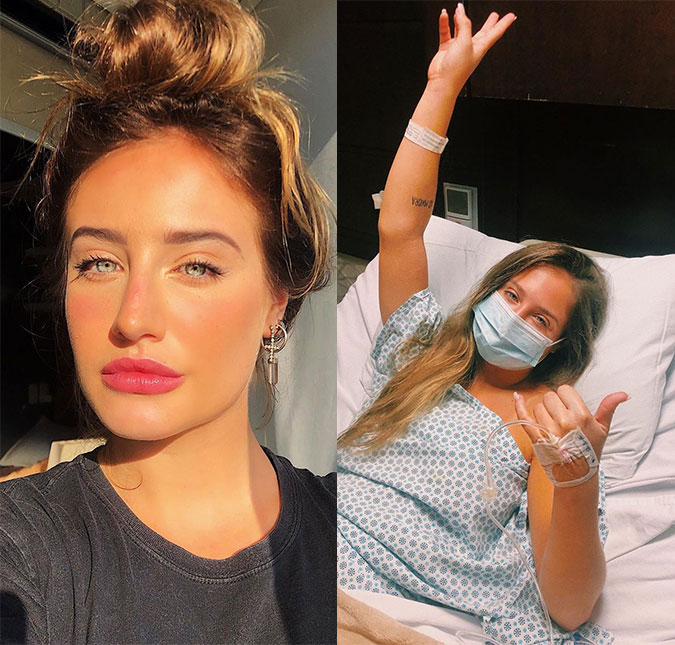 Bruna Griphao faz cirurgia após joelho sair do lugar enquanto dançava Beyoncé: <I>Pasmem, é verdade</I>