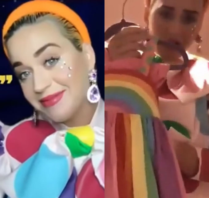 Katy Perry mostra detalhes do quarto da filha durante <i>live</i>: <i>- Só uma espiadinha</i>