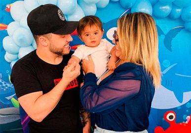 Marília Mendonça e Murilo Huff celebram juntos os oito meses de vida do filho, Léo!