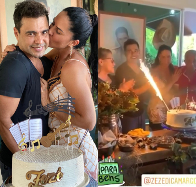 Zezé Di Camargo completa 58 anos de idade e ganha homenagem de Graciele Lacerda, veja!