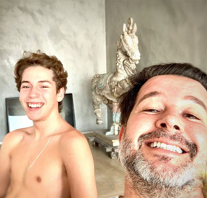 Murilo Benício posa com Pietro, filho de seu relacionamento com Giovanna Antonelli; confira!