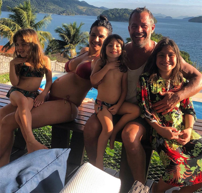 Malvino Salvador diz que terceira gravidez da esposa não foi planejada e brinca sobre chegada de um menino: <i>Perdi meu reinado</i>