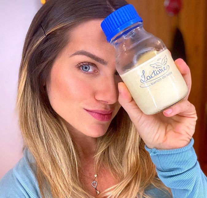 Giovanna Ewbank revela que está doando leite materno: <I>Amando esse momento</i>