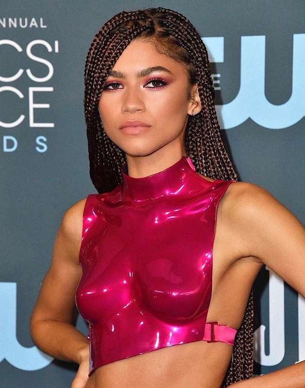 zendaya green corset