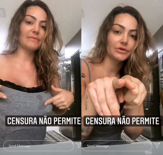 Laura Keller se irrita com dicas de fãs sobre amamentação e rebate: <i>- Se informem antes de falar</i>
