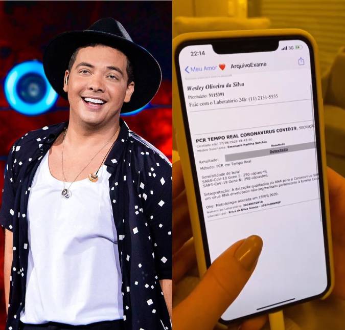 Wesley Safadão nega rumores de que teria inventado estar com coronavírus e mostra o exame