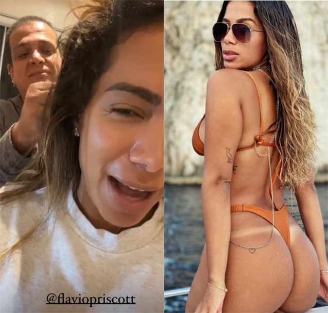 Após quatro meses, Anitta tira aplique do cabelo e mostra resultado. Compare!
