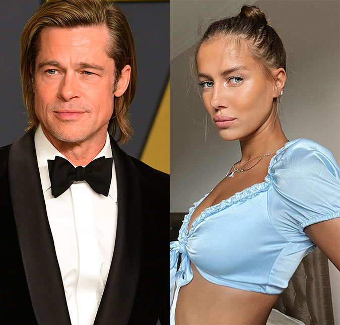 Brad Pitt está ajudando nova namorada com carreira de atriz em Hollywood, diz <I>site</I>