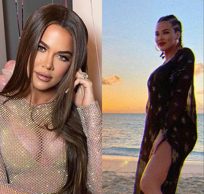 Será? Internautas especulam nova gravidez de Khloé Kardashian após foto na praia: <i>Eu vejo uma barriguinha</i>