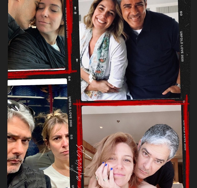Natasha Dantas comemora bodas de algodão com William Bonner: <i>Para sempre e sempre</i>
