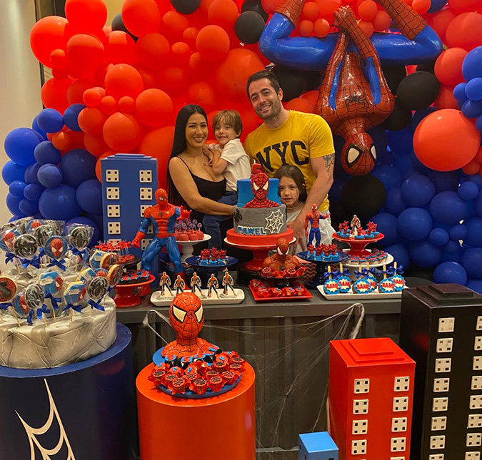 Simaria comemora aniversário de cinco anos do filho com festa