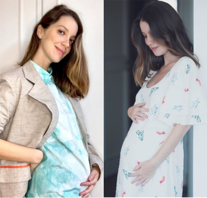 Grávida pela primeira vez, Nathalia Dill relata espanto das pessoas com tamanho de sua barriga
