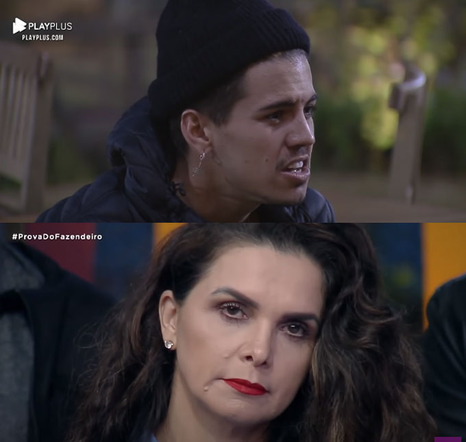 Eita! Biel diz que tem nojo de Luiza Ambiel e cogita deixar <I>A Fazenda 12</I> se ela não for eliminada