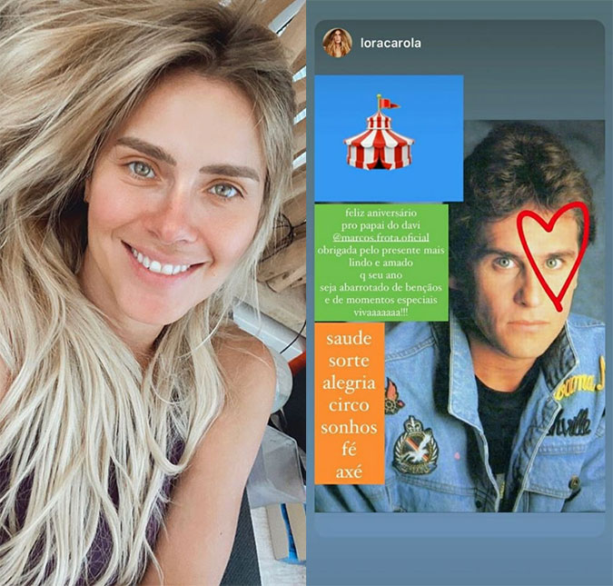 Carolina Dieckmann se declara para ex-marido, Marcos Frota: <I>Obrigada pelo presente mais lindo e amado</I>