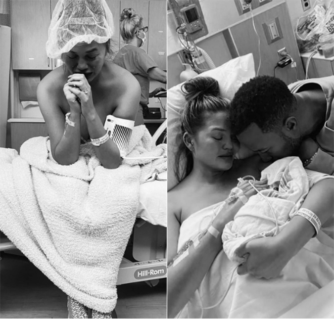 Bebê de Chrissy Teigen e John Legend morre após parto prematuro