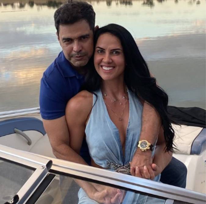 Zezé Di Camargo se declara no aniversário de 40 anos de Graciele Lacerda: <I>O presente é meu!</i>