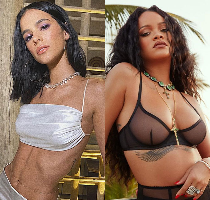 Bruna Marquezine exalta Rihanna: <i>- É até desconfortável existir no mesmo mundo que essa mulher</i>