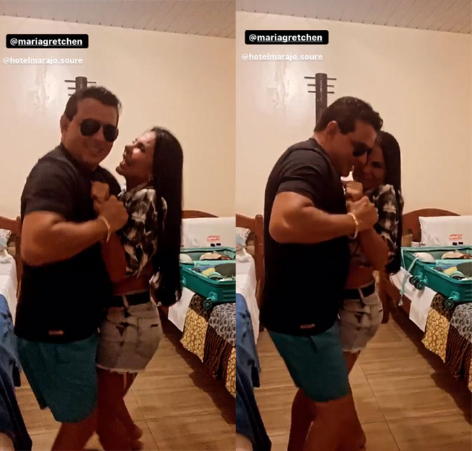 Gretchen e Esdras de Souza curtem lua de mel - com muita música! - no Pará