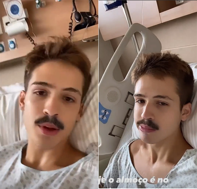 Filho de Leonardo, João Guilherme tranquiliza fãs após aparecer em cama de hospital