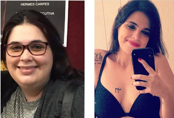 Filha da atriz Silvia Pfeifer emagrece quase 70 quilos em dois anos e mostra antes e depois