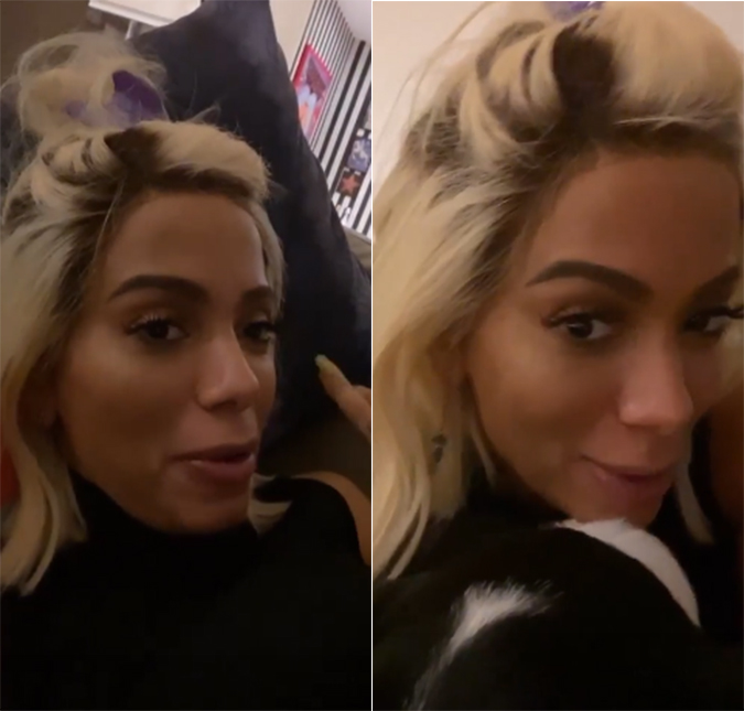 Anitta muda o visual e aparece com o cabelo curto e ainda mais loiro. Confira!