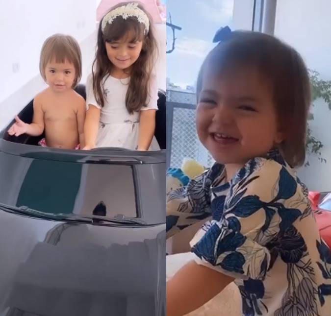 Zoe ganha carro de brinquedo de quase cinco mil reais e diz que pinta de Sabrina Sato é um bicho: <i>Debochada</i>