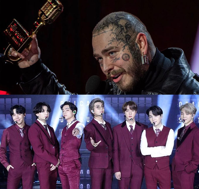 Post Malone vence 16 prêmios, <i>BTS</i> entrega apresentação icônica e mais; veja tudo que rolou no <i>Billboard Music Awards 2020</i>!