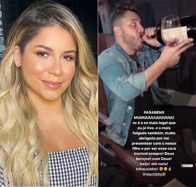 Marília Mendonça elogia Murilo Huff em vídeo: <i>Ex mais legal que eu já tive</i>