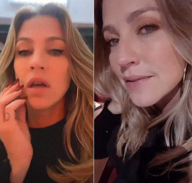 Luana Piovani curte noite em bar com as amigas após se recuperar do coronavírus