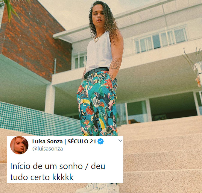 Luísa Sonza pede para que Vitão use calça e brinca: <i>Deu tudo certo</i>