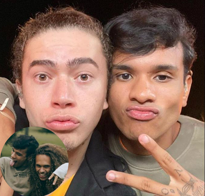 Após gravar música com Whindersson Nunes, Luan publica fotos com Vitão e fãs criticam