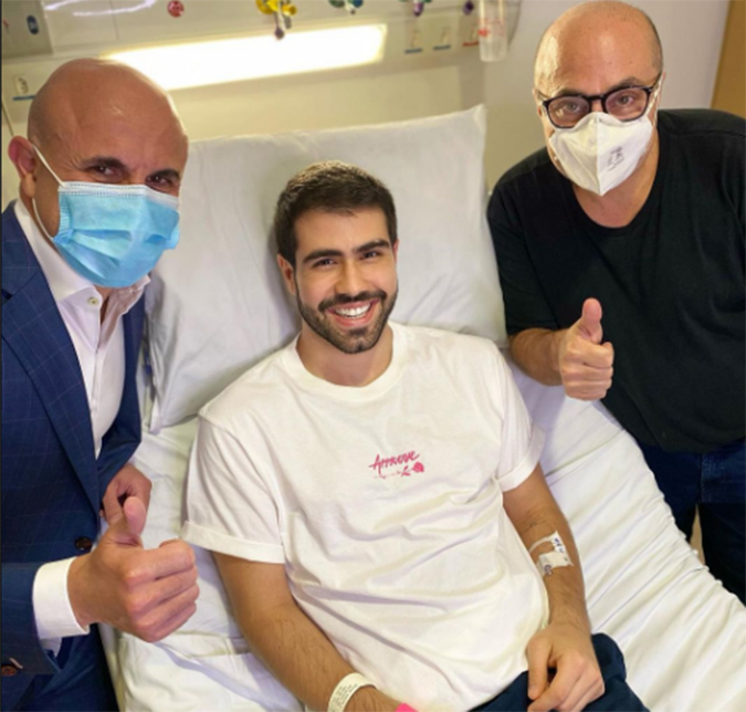 No hospital, Juliano Laham fala sobre retirada de tumor e Faustão explica ao público: <i>Sem afetar o rim</i>