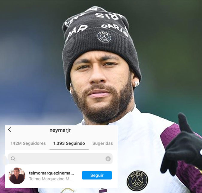 Neymar Jr. segue pai de Bruna Marquezine e levanta suspeita de reconciliação