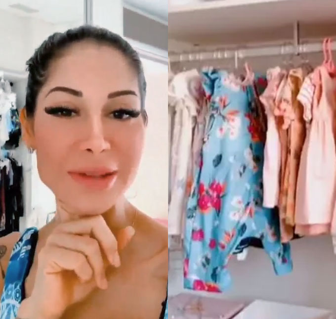 Mayra Cardi faz <i>tour</i> por <i>closet</i> que fez para filha de dois anos de idade; assista!