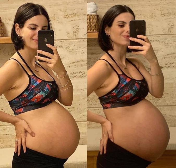 Na reta final da gravidez, Sthefany Brito diz que seu marido está <i>tenso</i> e revela ter sonhado com a avó que já morreu: <i>Ela me dava o bebê</i>