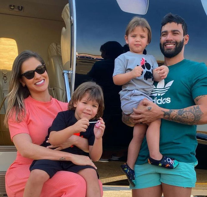 Família de Andressa Suita impede Gusttavo Lima de visitar os filhos, diz jornal
