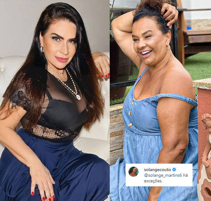 Após ser atacada por Solange Gomes, atriz Solange Couto manda suposta indireta para a xará, entenda a história!