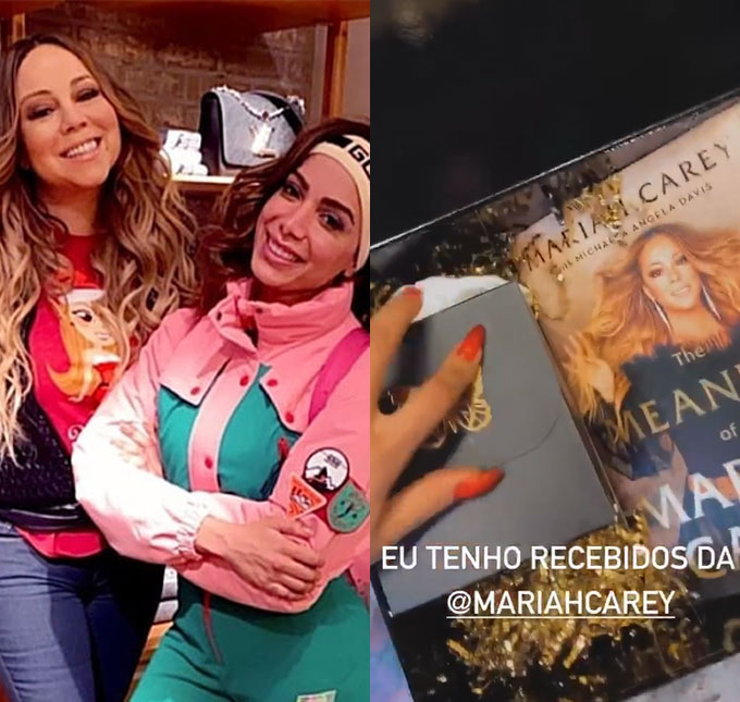 Anitta surta ao ganhar presente de Mariah Carey - e recebe comentário fofo da cantora como resposta; veja!
