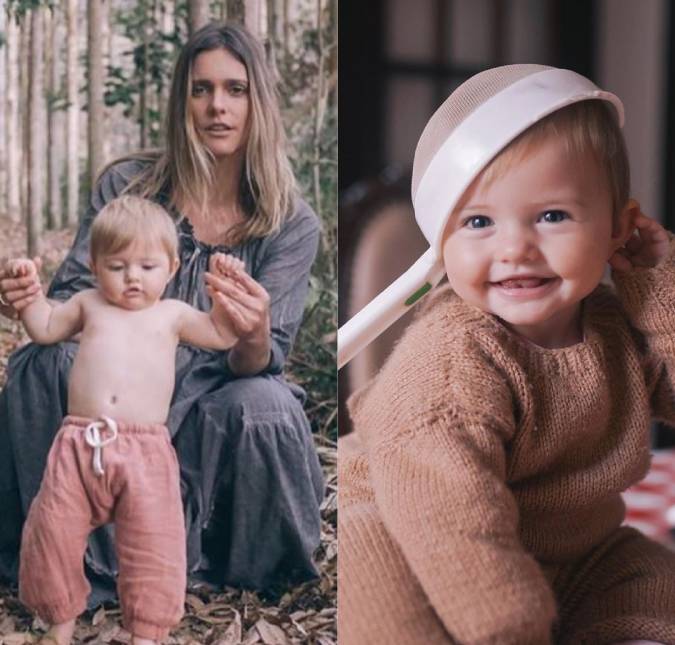 Fernanda Lima posta fotos para celebrar um ano de sua filha caçula, Maria: <i>Jamais soltarei sua mão</i>