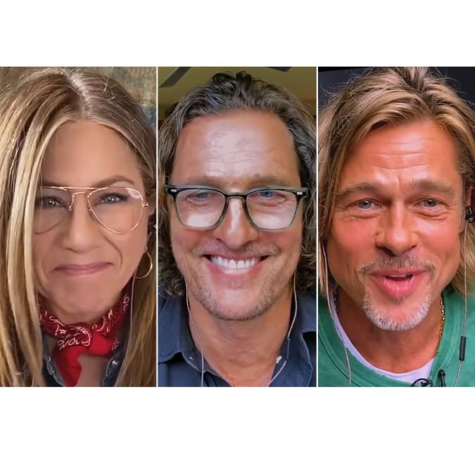 Matthew McConaughey diz que rolou uma <i>tensão sexual</i> entre Jennifer Aniston e Brad Pitt em evento: <i>- Era tão palpável</i>