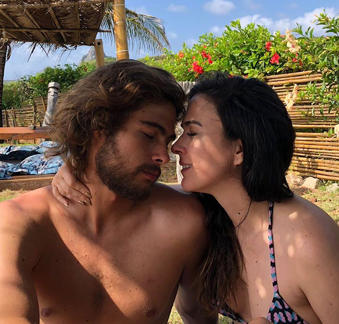 Tatá Werneck responde internauta que sonhou que namorava com Rafa Vitti: <i>Querer não tem problema</i>