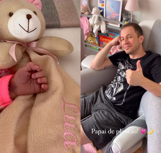 Daiana Garbin Mostra Tiago Leifert No Posto De Papai De Plantao E Se Derrete Pela Filha Em Foto E Inexplicavel E Gigante Estrelando