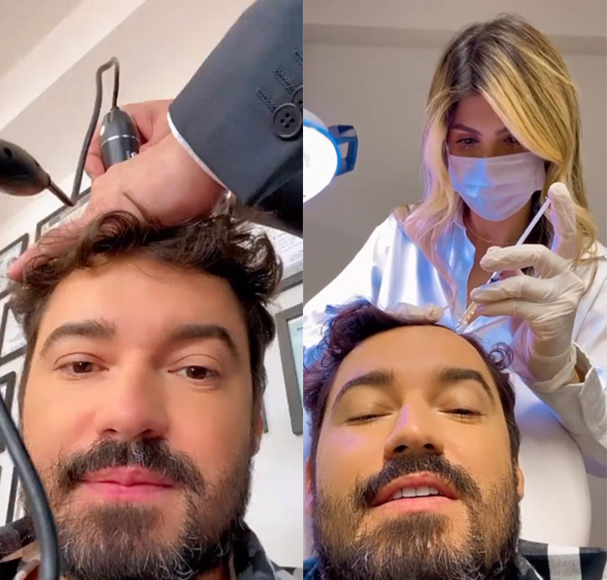Fernando Zor inicia tratamento capilar: <I>- Vou ficar bonito de novo</I>
