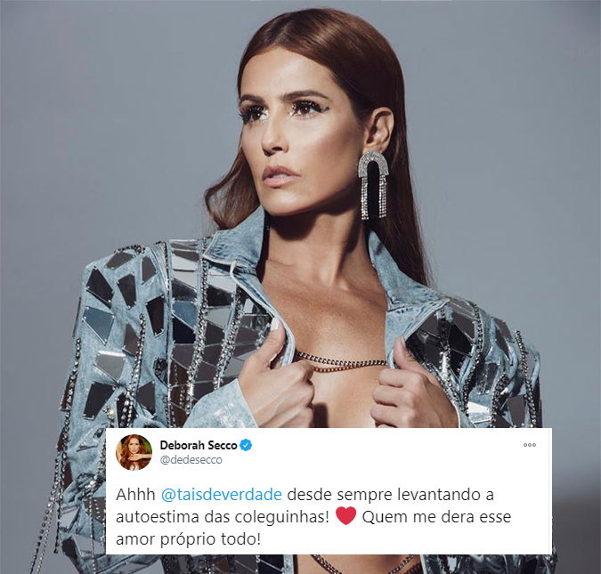 Deborah Secco compartilha elogio inusitado de Taís Araujo: <i>Ela deve olhar no espelho e querer comer a si mesma!</i>