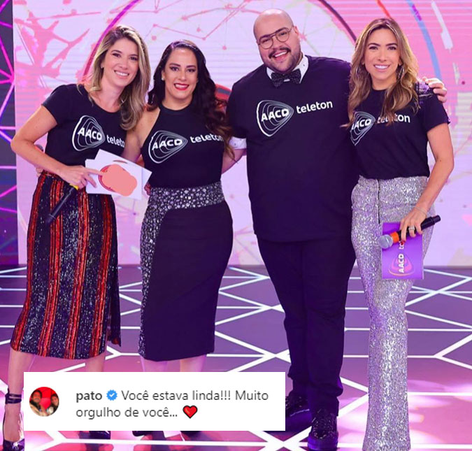 Alexandre Pato se derrete por Rebeca Abravanel no <i>Teleton 2020</i>: <i>Muito orgulho de você</i>