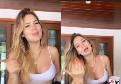 Grávida, Virgínia Fonseca faz vídeo dançando e comemora: <i>Barriga começou a apontar</i>